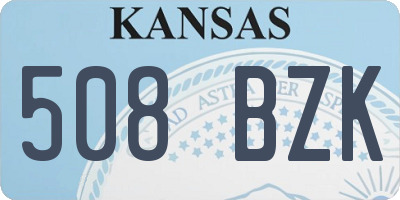 KS license plate 508BZK
