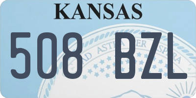 KS license plate 508BZL