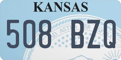 KS license plate 508BZQ