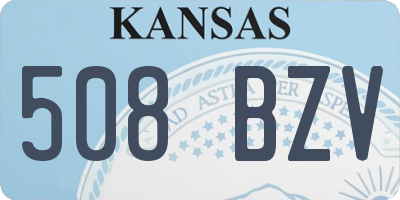 KS license plate 508BZV