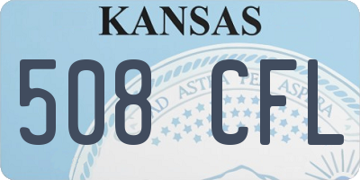 KS license plate 508CFL