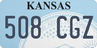 KS license plate 508CGZ