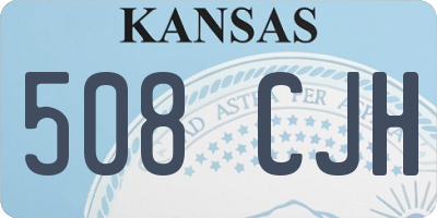 KS license plate 508CJH