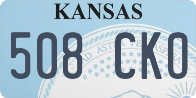 KS license plate 508CKO