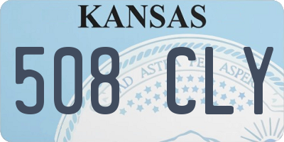 KS license plate 508CLY