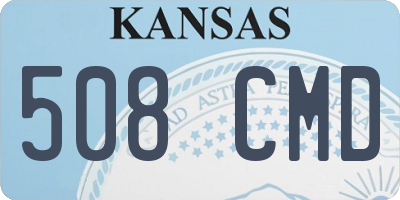 KS license plate 508CMD