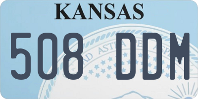 KS license plate 508DDM