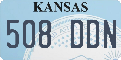 KS license plate 508DDN
