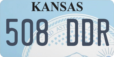 KS license plate 508DDR