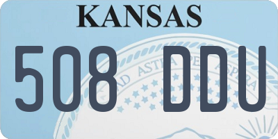 KS license plate 508DDU