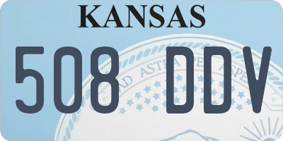KS license plate 508DDV