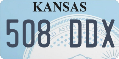 KS license plate 508DDX
