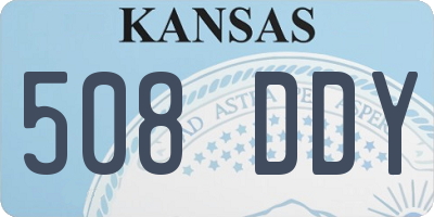 KS license plate 508DDY