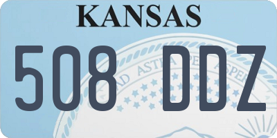 KS license plate 508DDZ