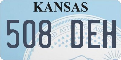 KS license plate 508DEH