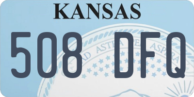 KS license plate 508DFQ