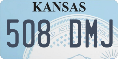 KS license plate 508DMJ