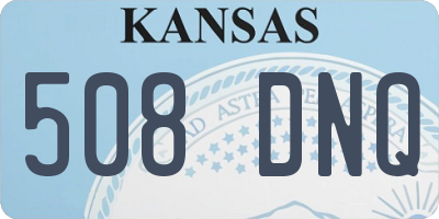 KS license plate 508DNQ