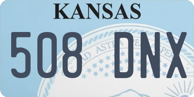 KS license plate 508DNX