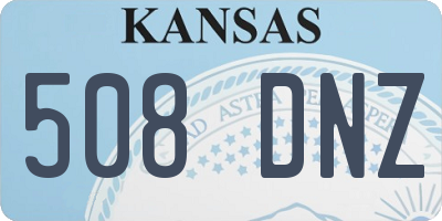 KS license plate 508DNZ