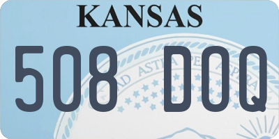 KS license plate 508DOQ