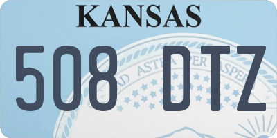 KS license plate 508DTZ
