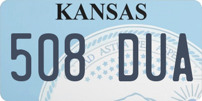 KS license plate 508DUA