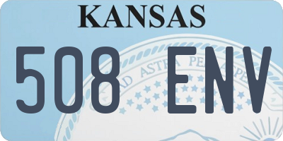 KS license plate 508ENV