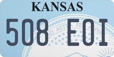 KS license plate 508EOI