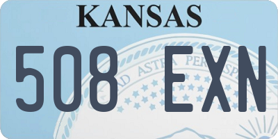 KS license plate 508EXN