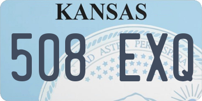 KS license plate 508EXQ