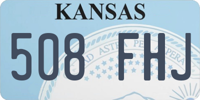 KS license plate 508FHJ