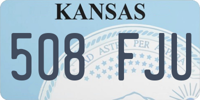 KS license plate 508FJU