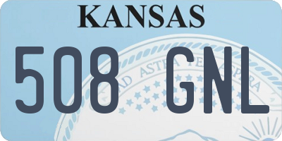KS license plate 508GNL
