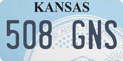 KS license plate 508GNS