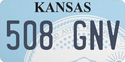 KS license plate 508GNV