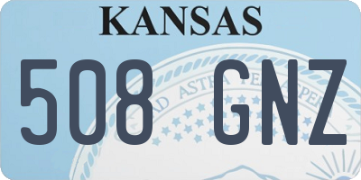 KS license plate 508GNZ