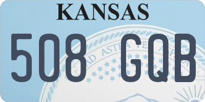 KS license plate 508GQB
