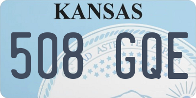 KS license plate 508GQE
