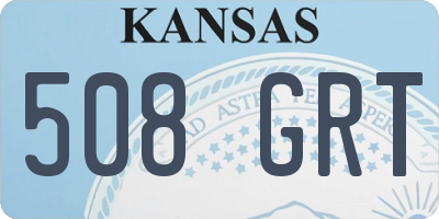 KS license plate 508GRT