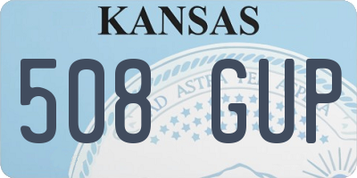 KS license plate 508GUP