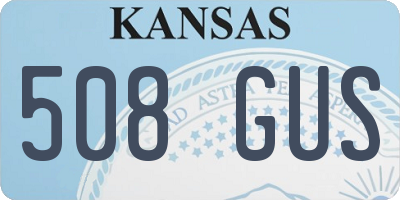 KS license plate 508GUS