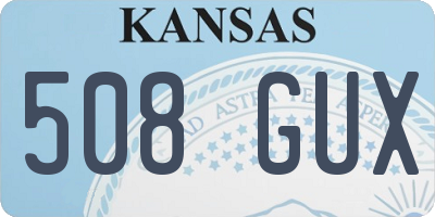 KS license plate 508GUX