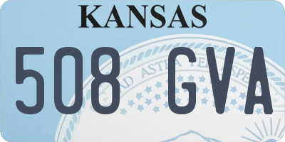 KS license plate 508GVA