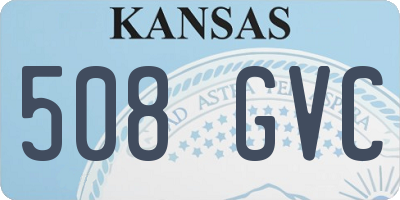 KS license plate 508GVC
