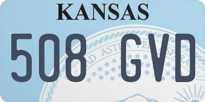 KS license plate 508GVD