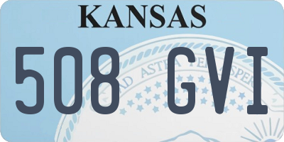 KS license plate 508GVI