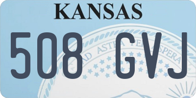 KS license plate 508GVJ