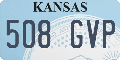 KS license plate 508GVP