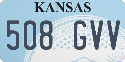 KS license plate 508GVV